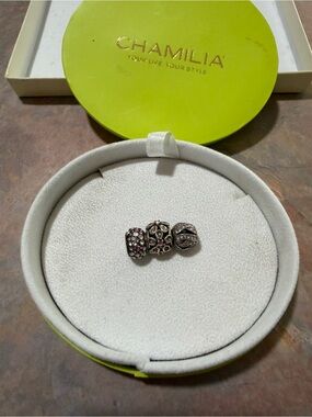 Chamilia / Swarovski - 3 Charms - Dazzling Daisy, Entwined Jewels, Kaleidoscope